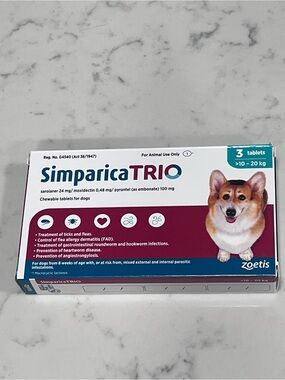 Flea and Tick Control for 22-44 Lbs Medium Dogs